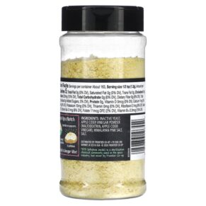 Frontier Co-op Premium Nutritional Yeast Himalayan Salt & Apple Cider Vinegar 7.51 oz (213 g) 089836196552