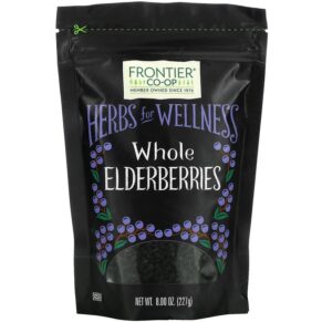 Frontier Co-op Whole Elderberries 8 oz (227 g) 089836311061