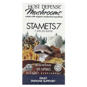 Fungi Perfecti Host Defense Host Defense Mushrooms Stamets 7 Daily Immune Support 120 viên 633422037035