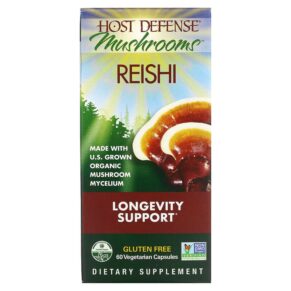 Fungi Perfecti Host Defense Mushrooms Reishi Longevity Support 60 viên 633422030326