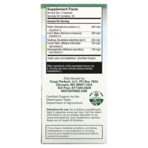 Fungi Perfecti Host Defense MycoBotanicals Stress Decompress 60 Vegetarian Capsules 3 Fungi Perfecti Host Defense MycoBotanicals Stress Decompress 60 Vegetarian Capsules 633422710662