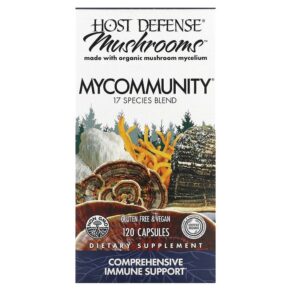 Fungi Perfecti Host Defense MyCommunity A 17 Species Multi Mushroom Complex 120 viên 633422038131