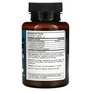 Futurebiotics Longest Living Acidophilus 100 Vegetarian Capsules 049479001156