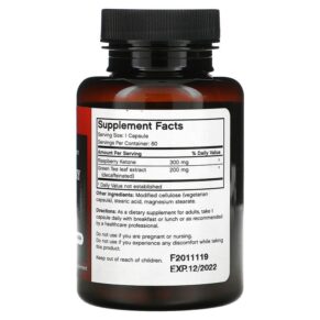 Futurebiotics Red Raspberry Ketone + Green Tea 60 Vegetarian Capsules 3 Futurebiotics Red Raspberry Ketone + Green Tea 60 Vegetarian Capsules 049479006427
