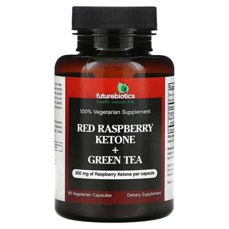 Futurebiotics Red Raspberry Ketone + Green Tea 60 Vegetarian Capsules 1 Futurebiotics Red Raspberry Ketone + Green Tea 60 viên 049479006427