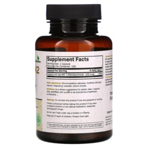 Futurebiotics Vitamin K2 as MK-7 100 mcg 100 Vegetarian Capsules 049479500901