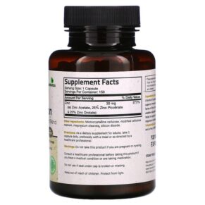 Futurebiotics Zinc Triple Action 30 mg 150 Vegetarian Capsules 049479501205