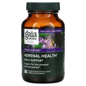 Gaia Herbs Adrenal Health Daily Support 120 viên 751063996686