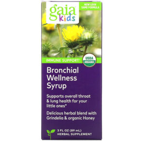 Gaia Herbs Bronchial Wellness Syrup for Kids 3 fl oz (89 ml) 751063145039