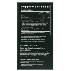 Gaia Herbs Calm A.S.A.P. 60 Vegan Liquid Phyto-Caps 751063150491