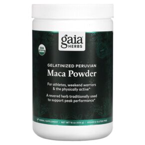 Gaia Herbs Gelatinized Peruvian Maca Powder 16 oz (454 g) 751063146326
