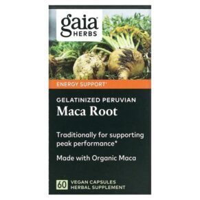 Gaia Herbs Gelatinized Peruvian Maca Root 60 viên 751063997539