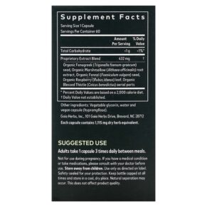 Gaia Herbs Lactation Support for Women 60 Vegan Liquid Phyto-Caps 751063402200
