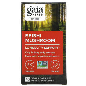 Gaia Herbs Reishi Mushroom 40 viên 751063151764