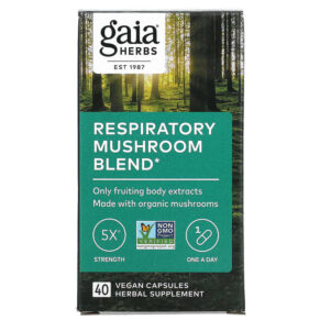 Gaia Herbs Respiratory Mushroom Blend 40 viên 751063151719