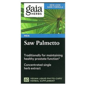 Gaia Herbs Saw Palmetto cho Nam 60 viên 751063395724