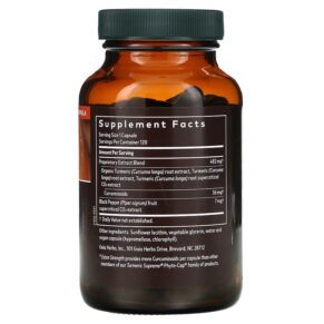 Gaia Herbs Turmeric Supreme Extra Strength 120 Vegan Liquid Phyto-Caps 751063145961