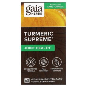 Gaia Herbs Turmeric Supreme Joint Health 60 viên 751063146456