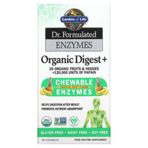 Garden of Life Dr. Formulated Enzymes Organic Digest + Tropical Fruit 90 viên 658010118439
