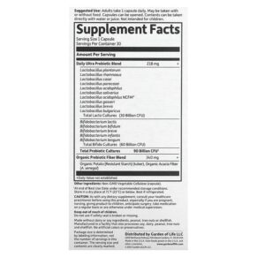 Garden of Life Dr. Formulated Probiotics Once Daily Ultra 90 Billion 30 Vegetarian Capsules 658010118453