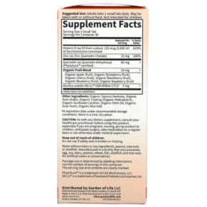 Garden of Life Dr. Formulated Vitamin D3 & Zinc 30 Small Tabs 658010130530