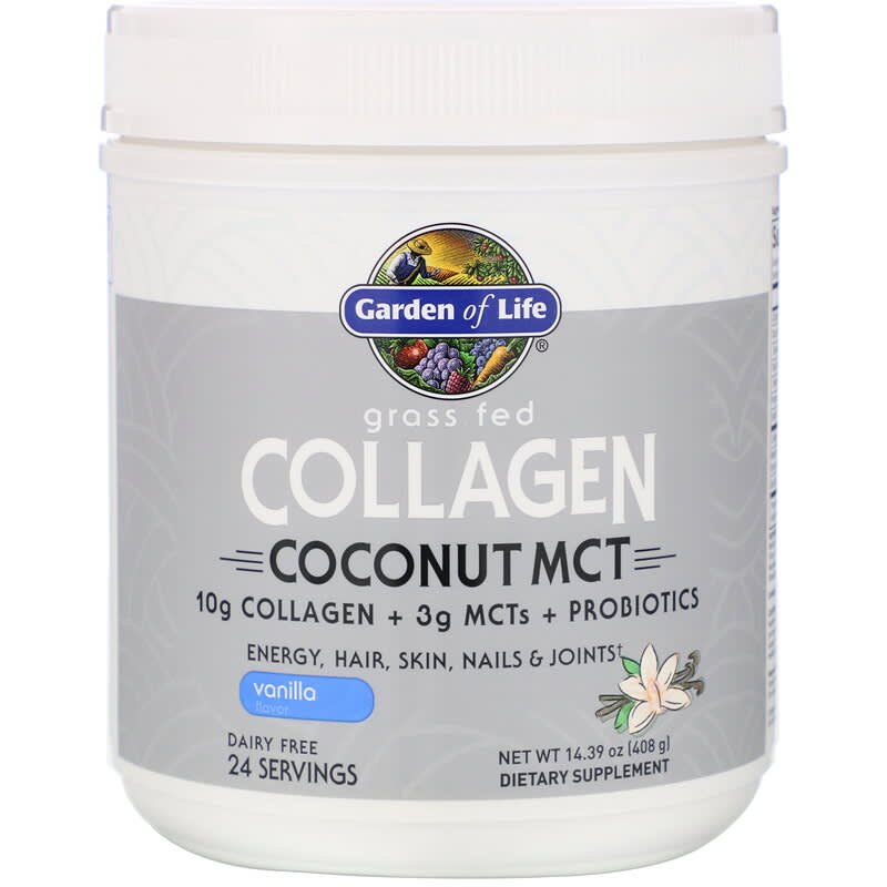 Garden of Life Grass Fed Collagen Coconut MCT Vanilla 14.39 oz (408 g) 1 Garden of Life Grass Fed Collagen Coconut MCT Vanilla 14.39 oz (408 g) 658010127103