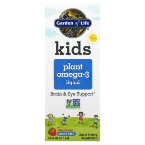 Garden of Life Kids Plant Omega-3 Liquid Strawberry 2 fl oz (57.5 ml) 658010125277