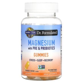 Garden of Life Magnesium + Pre & Probiotics Orange Creme 60 viên 658010132701