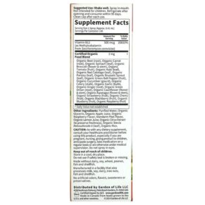 Garden of Life MyKind Organics B-12 Organic Spray Raspberry 2 fl oz (58 ml) 658010117791