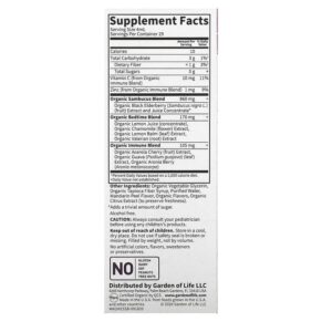 Garden of Life Mykind Organics Kids Elderberry & Sleep Immune Syrup with Bedtime Herbs Zinc & Vitamin C 3.92 fl oz (116 ml) 658010128216