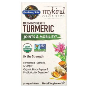 Garden of Life MyKind Organics Maximum Strength Turmeric Joints & Mobility 30 viên 658010121910