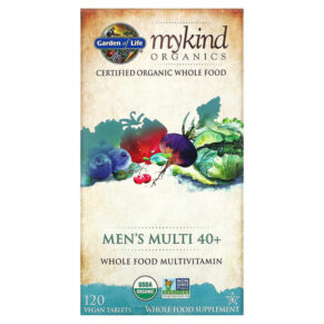 Garden of Life MyKind Organics Men's Multi 40+ 120 viên 658010117692