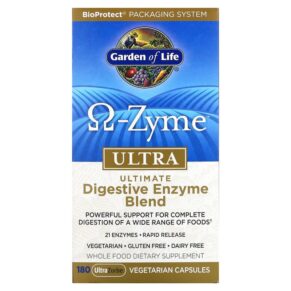 Garden of Life O-Zyme Ultra Ultimate Digestive Enzyme Blend 180 UltraZorbe viên 658010113373