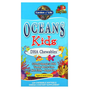 Garden of Life Oceans Kids DHA Ages 3 & Older Berry Lime 120 mg 120 viên 658010113878