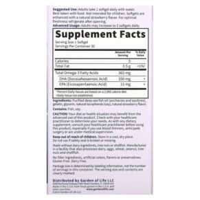 Garden of Life Oceans Mom Prenatal DHA Strawberry 350 mg 30 Softgels 658010113953