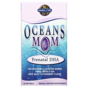 Garden of Life Oceans Mom Prenatal DHA Strawberry 350 mg 30 viên 658010113953