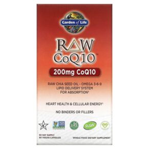 Garden of Life RAW CoQ10 200 mg 60 viên 658010115926