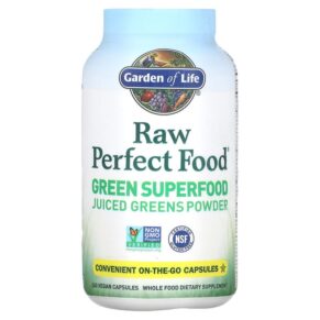 Garden of Life RAW Perfect Food Green Superfood Juiced Greens Powder 240 viên 658010114066