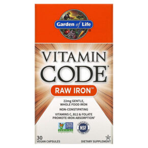 Garden of Life Vitamin Code RAW Iron 30 viên 658010113762