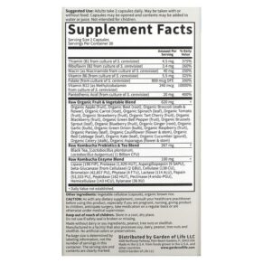 Garden of Life Vitamin Code RAW Kombucha 60 Vegan Capsules 658010113939