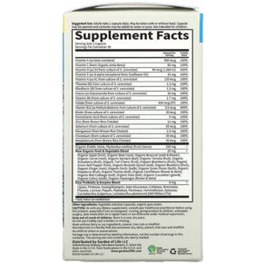 Garden of Life Vitamin Code Raw One For Men Once Daily Multivitamin 30 Vegetarian Capsules 658010114493