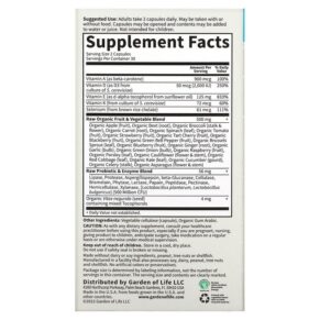 Garden of Life Vitamin Code RAW Vitamin E 60 Vegetarian Capsules 658010113779