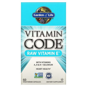 Garden of Life Vitamin Code RAW Vitamin E 60 viên 658010113779