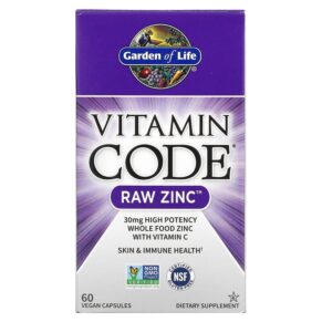 Garden of Life Vitamin Code RAW Zinc 60 viên 658010116527