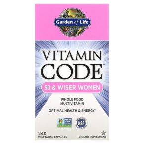 Garden of Life Vitamin Code Whole Food Multivitamin For Women 50 & Wiser 240 viên 658010114189