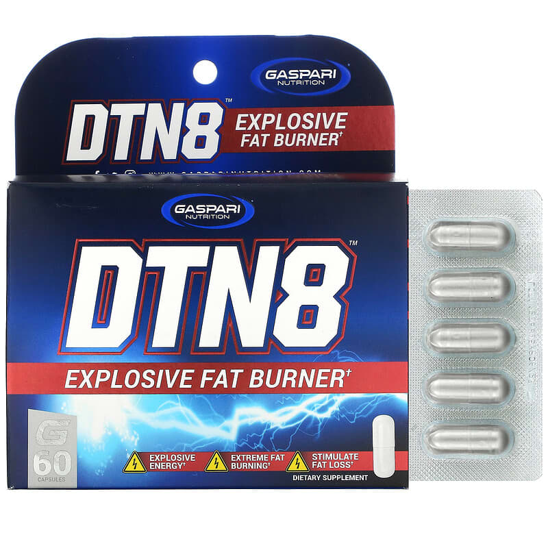 Gaspari Nutrition DTN8 Explosive Fat Burner 60 Capsules 1 Gaspari Nutrition DTN8 Explosive Fat Burner 60 viên 646511026537