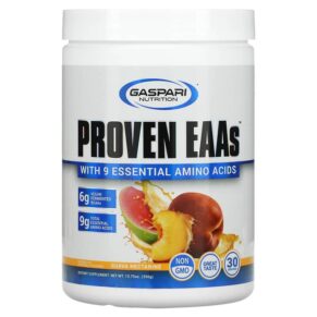 Gaspari Nutrition Proven EAAs + 9 Essential Amino Acids Guava Nectarine 13.75 oz (390 g) 646511026582