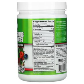 Gaspari Nutrition Proven Greens & Reds High Nutrient Superfood Powder Naturally Flavored 12.69 oz (360 g) 646511030176