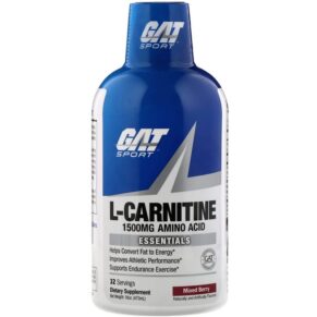 GAT L-Carnitine Amino Acid Mixed Berry 1.500 mg 16 oz (473 ml) 816170022762