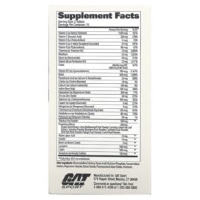 GAT Mens Multi + Test 150 Tablets 816170021109